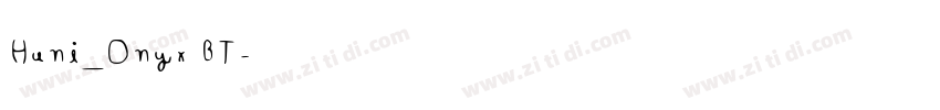Huni_Onyx BT字体转换